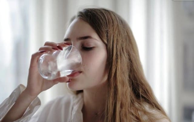 Lady Drinking Water