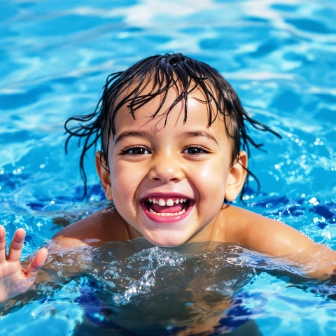 Clean soft water makes every child happy